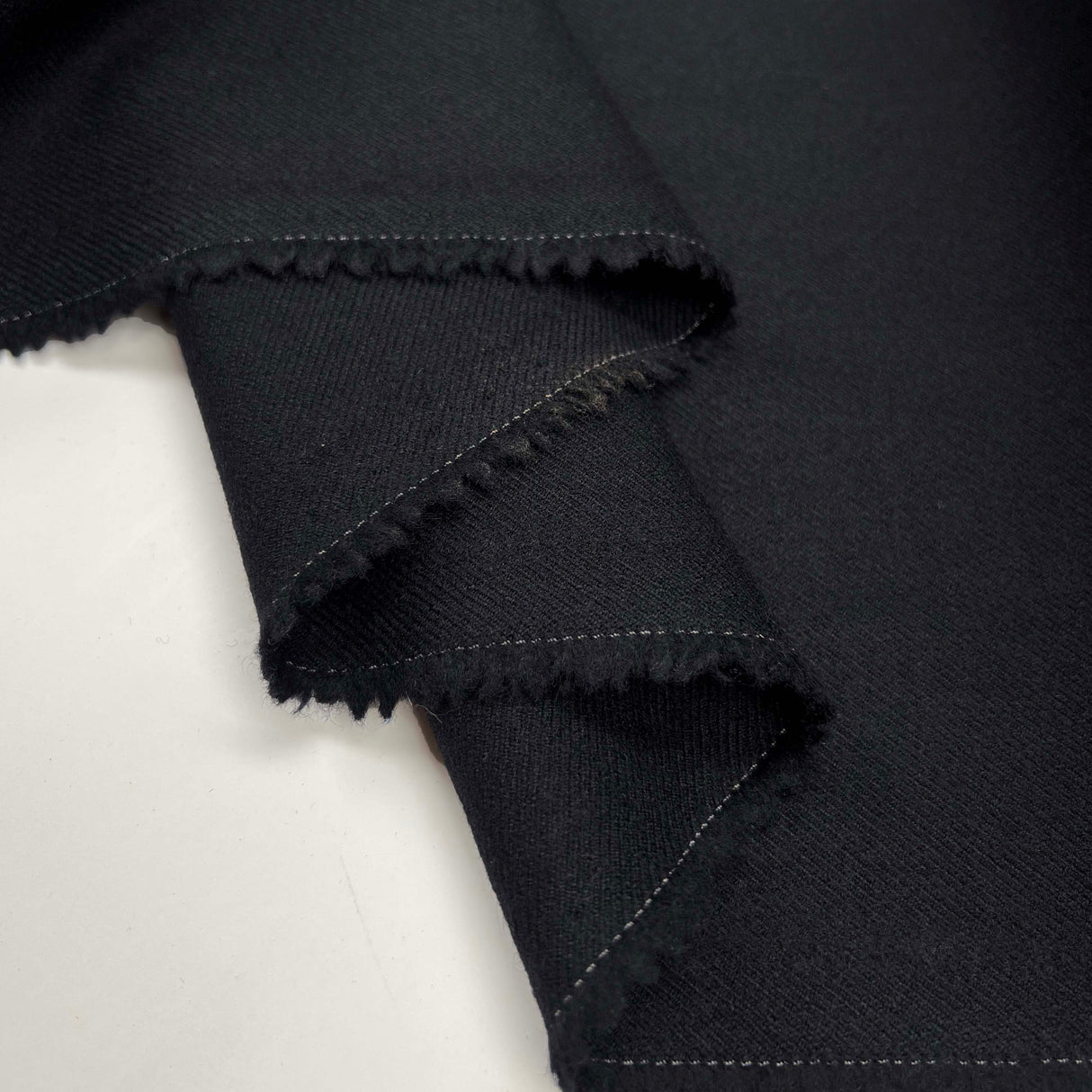Navy 100% Wool Heavy Twill Coating Fabric Admiration Fold