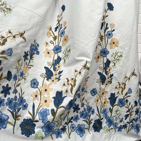 Stitched & Embroidered Fabric