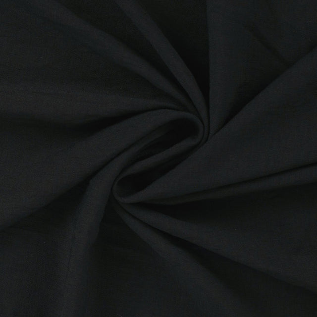 Airflow Viscose Black Plain Viscose Polyamide 140gsm Dress Fabric Swirl