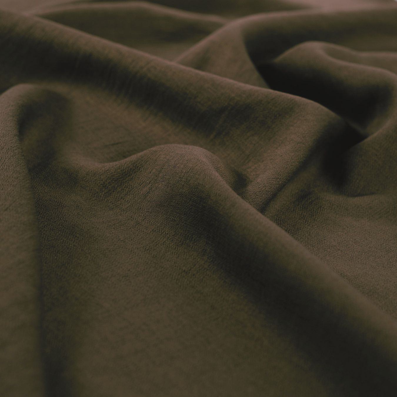 Airflow Viscose Dark Brown Plain Viscose Polyamide 140gsm Dress Fabric CU