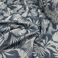 Airflow Viscose - Denim Palm Leaf