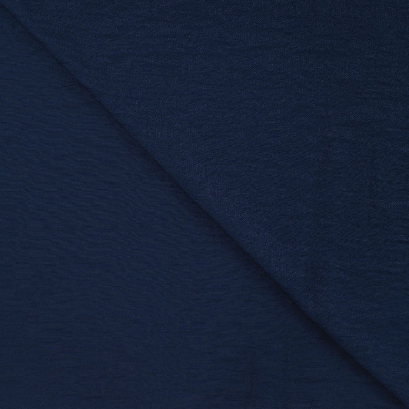 Airflow Viscose Navy Plain Viscose Polyamide 140gsm Dress Fabric Fold