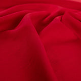 Airflow Viscose Red Plain Viscose Polyamide 140gsm Dress Fabric CU