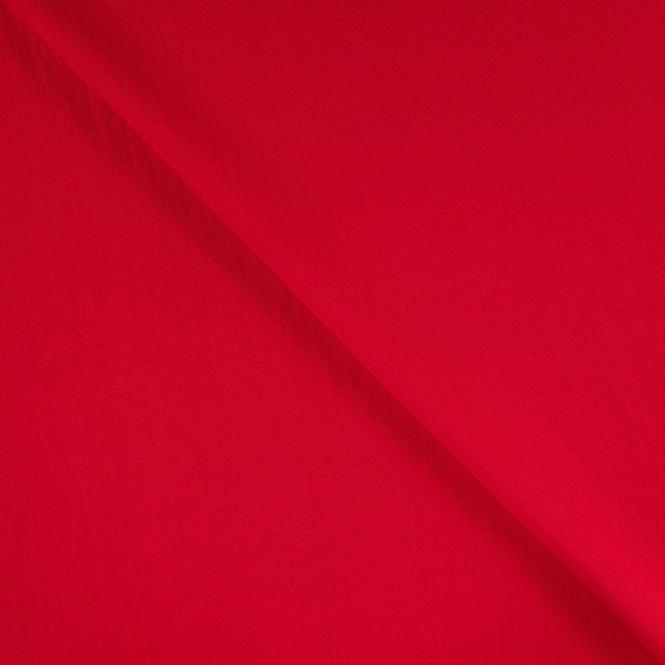 Airflow Viscose Red Plain Viscose Polyamide 140gsm Dress Fabric Fold