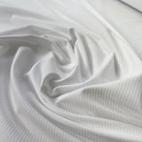 Alba Rib Cotton Elastane White Fine Patterned Knit Jersey Fabric CU