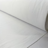 Alba Rib Cotton Elastane White Fine Patterned Knit Jersey Fabric Roll