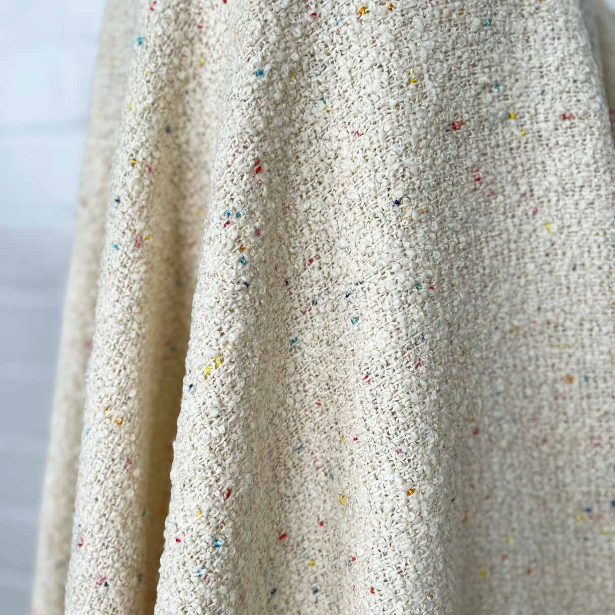Confetti Wool Bouclé Coating Fabric All Season Wool Tweed CU