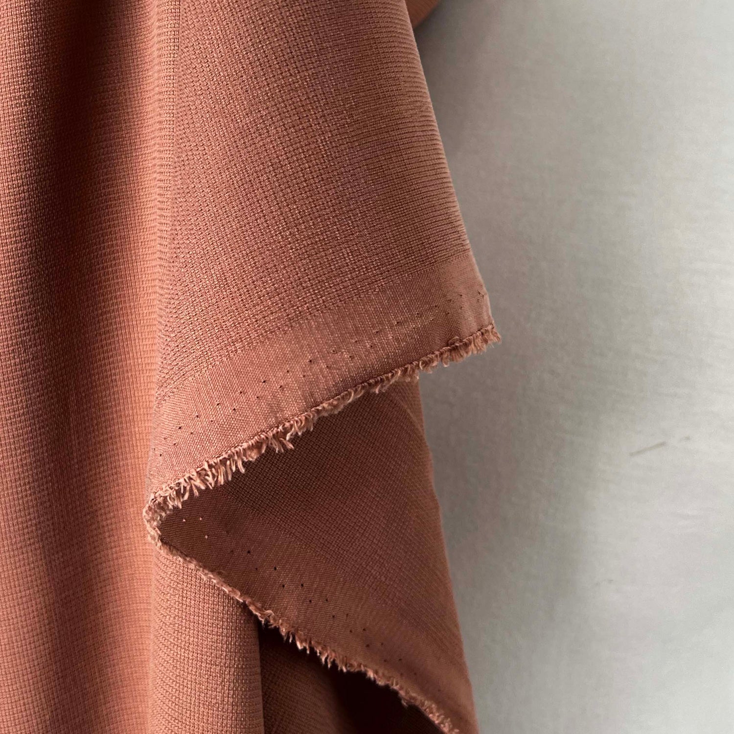 All Spice Lyocell Viscose Cinnamon Brown Soft Suiting Fabric Fold