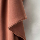 All Spice Lyocell Viscose Cinnamon Brown Soft Suiting Fabric Fold