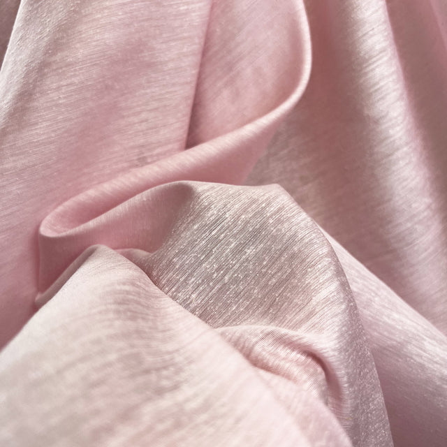 Silk Lightweight Fine Pink Dress Fabric Angelic Blush CU