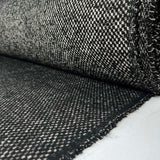 Arctic Circle Polyester Wool Gingham Black White Spot Coating Fabric Roll