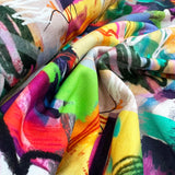 French Terry Art School Multicoloured Artwork Squiggle Fabric Print CU