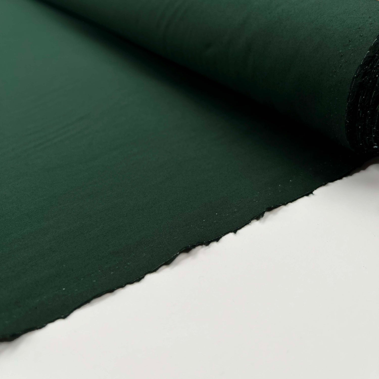 Italian Ex Designer Plain Weave Fabric Autumn Cotton Shirt - Bottle Roll