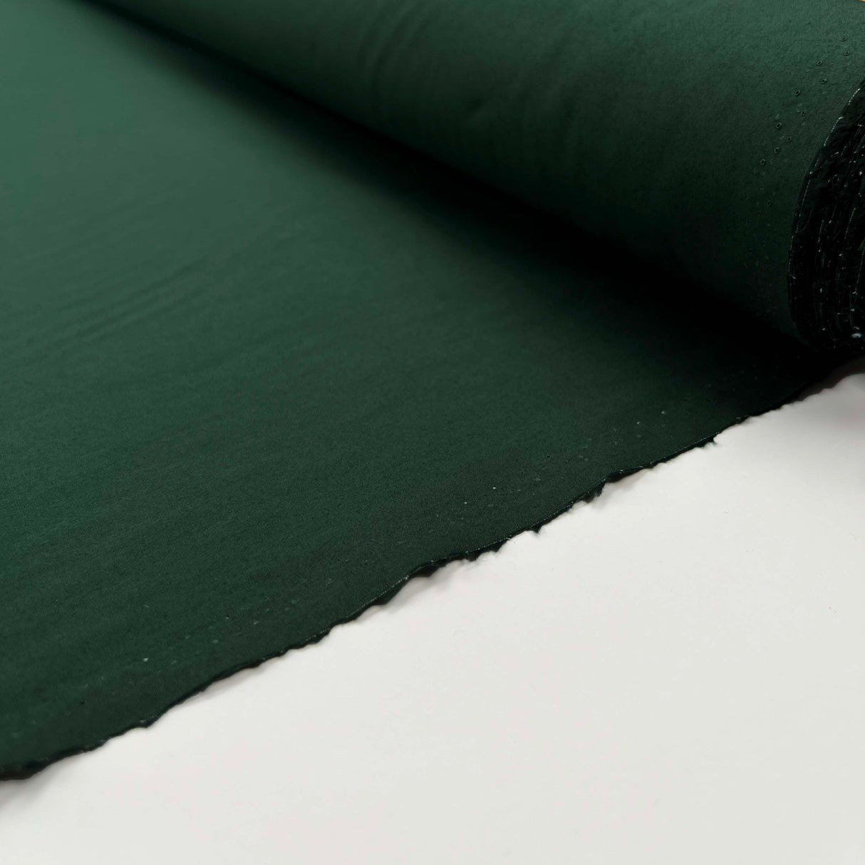 Italian Ex Designer Plain Weave Fabric Autumn Cotton Shirt - Bottle Roll