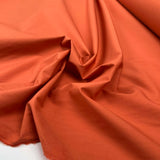 Italian Ex Designer Plain Autumn Cotton Shirt Fabric - Pumpkin CU