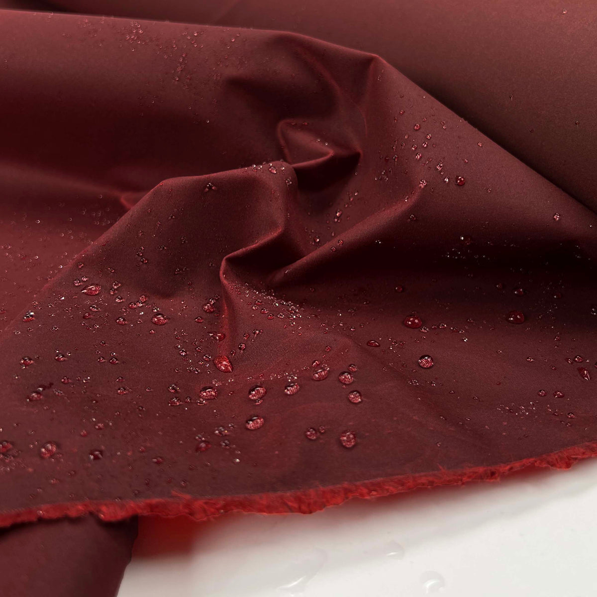 Autumn Rowan Wax Cotton Red British Millerain Fabric Splash