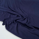 Bamboo Jersey 180 Navy Blue Spandex Plain Knit Jersey Fabric CU