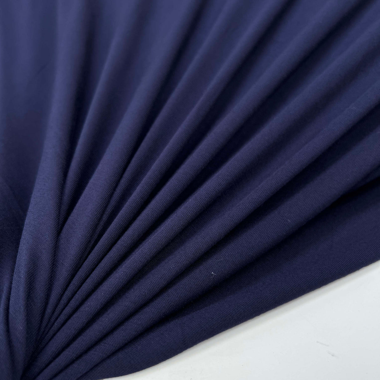Bamboo Jersey 180 Navy Blue Spandex Plain Knit Jersey Fabric Stretch