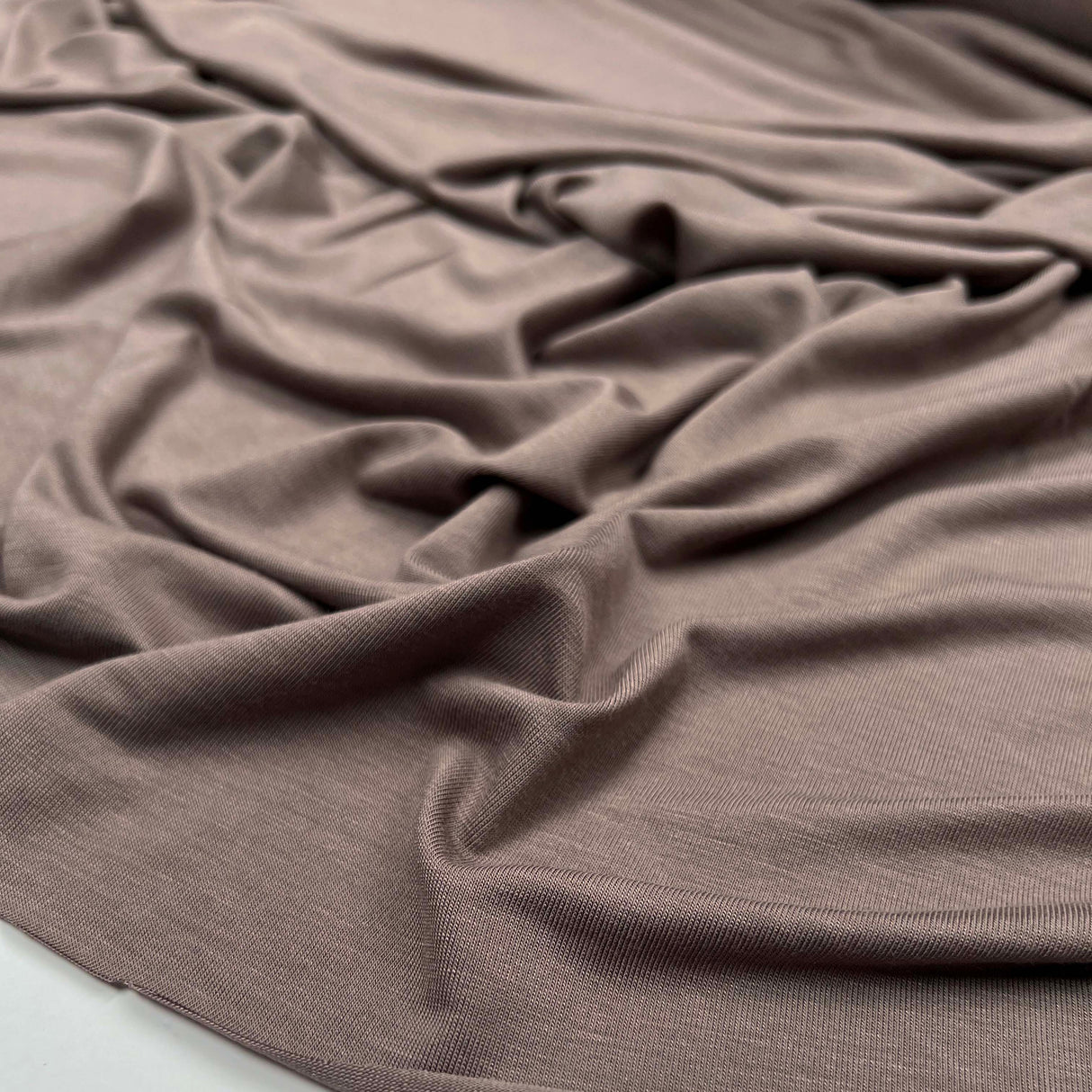 Bamboo Jersey 180 Taupe Brown Spandex Plain Knit Jersey Fabric CU