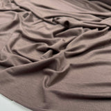 Bamboo Jersey 180 Taupe Brown Spandex Plain Knit Jersey Fabric CU
