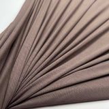 Bamboo Jersey 180 Taupe Brown Spandex Plain Knit Jersey Fabric Stretch