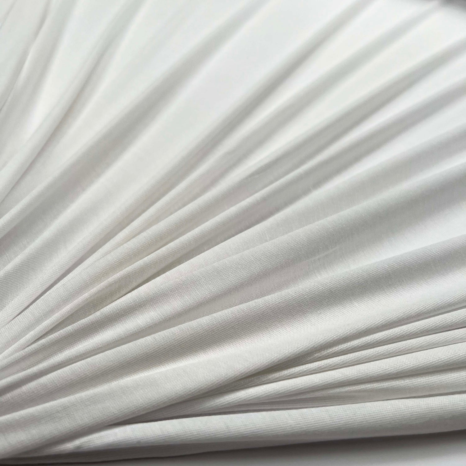 Bamboo Jersey 180 White Spandex Plain Knit Jersey Fabric Stretch