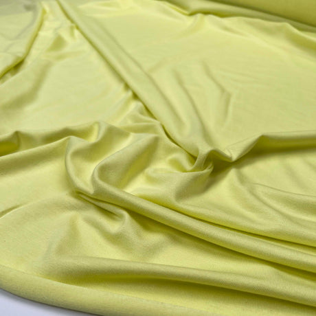 Bamboo Jersey 180 Yellow Spandex Plain Knit Jersey Fabric CU