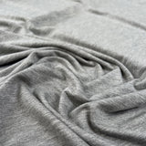 Bamboo Jersey Grey Elastane Plain Knitted Tshirt Fabric CU