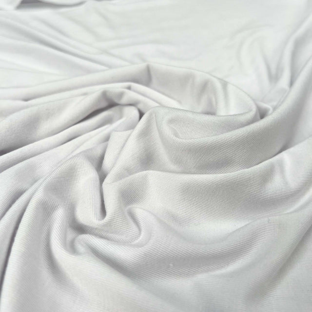 Oeko-Tex Bamboo Elastane Jersey Fabric Bamboo Jersey Optic White Cu