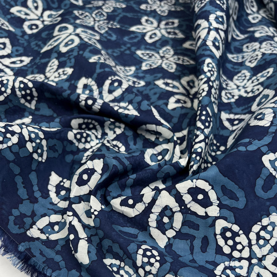 Batik - Blue Blossoms