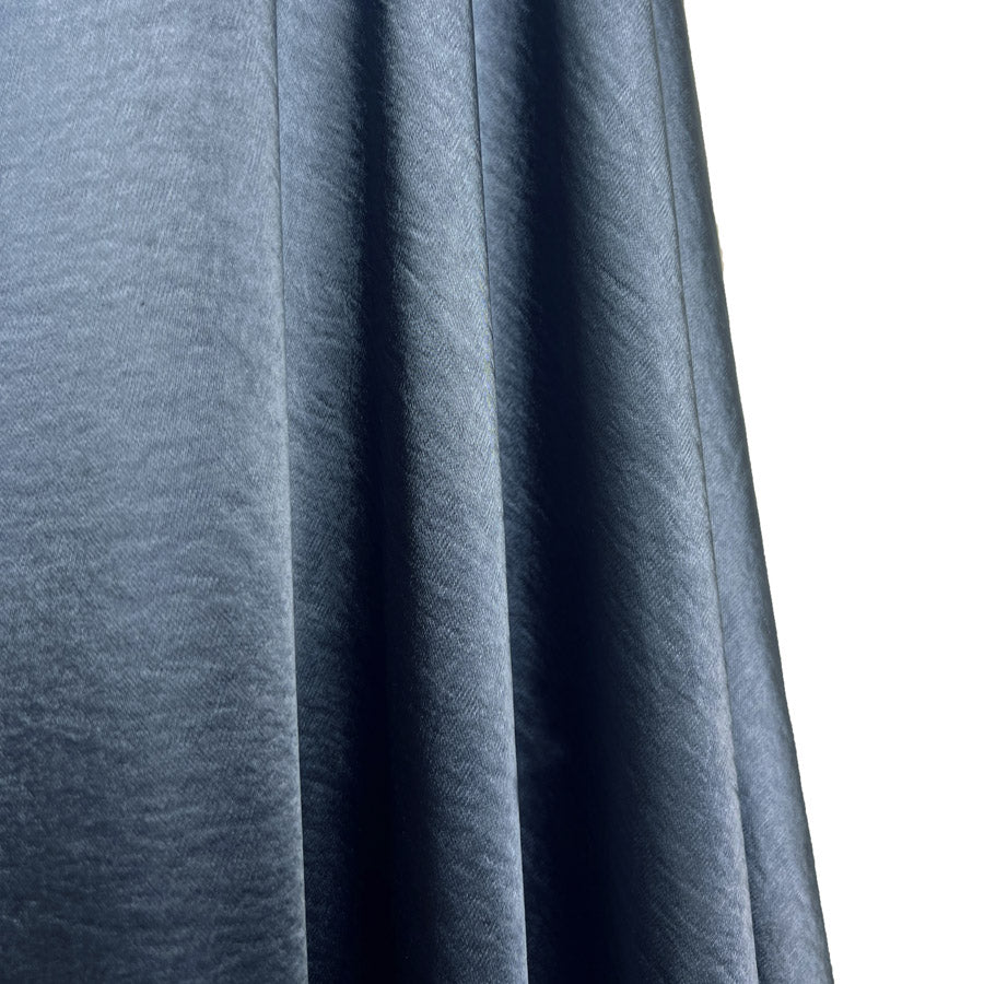 Bella Satin Stretch Petrol Blue Polyester Elastane Smooth Dressmaking Fabric 