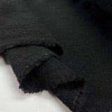 Black Bean Wool Polyester Acrylic Brushed Plain Coating Fabric Fold