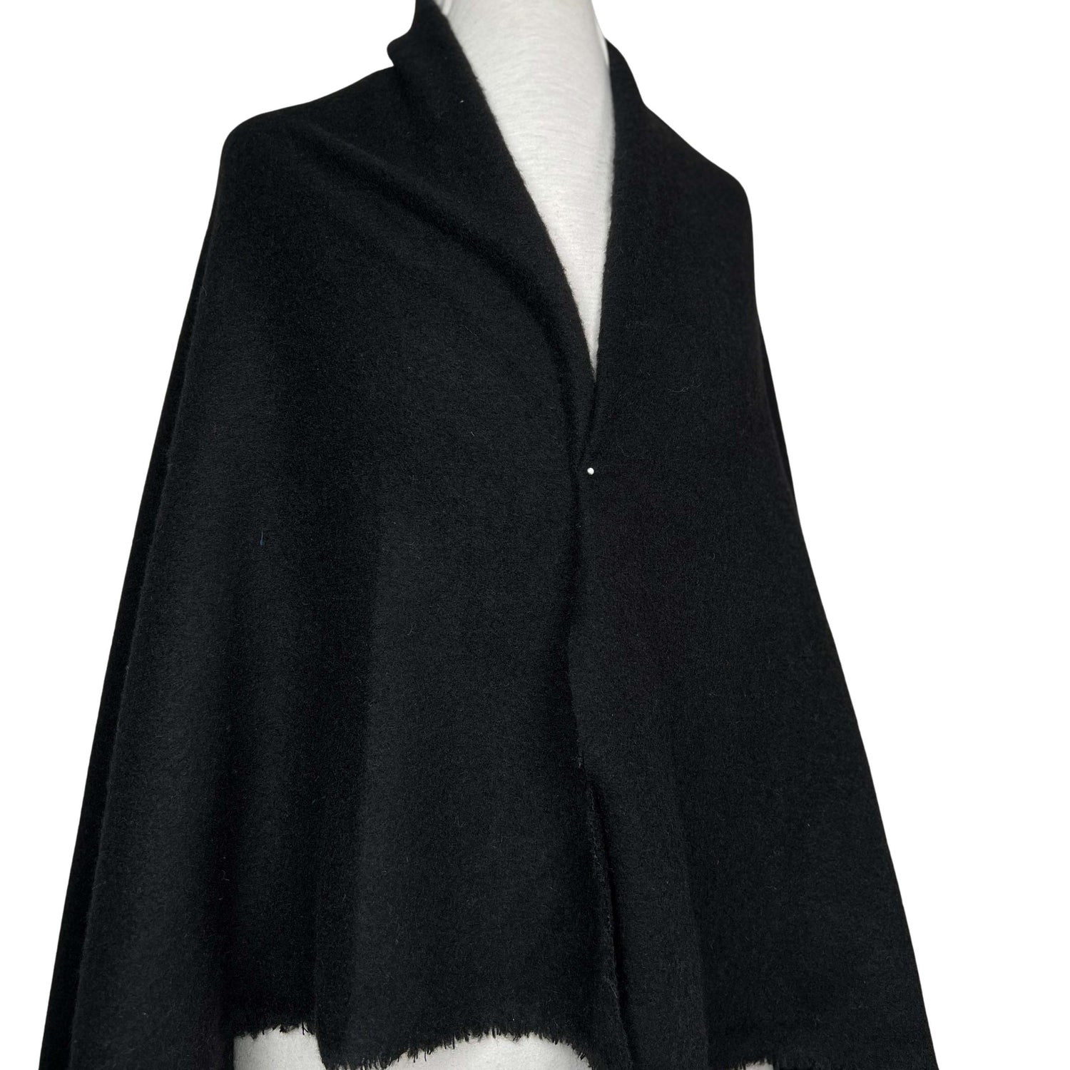 Black Bean Wool Polyester Acrylic Brushed Plain Coating Fabric Mannequin