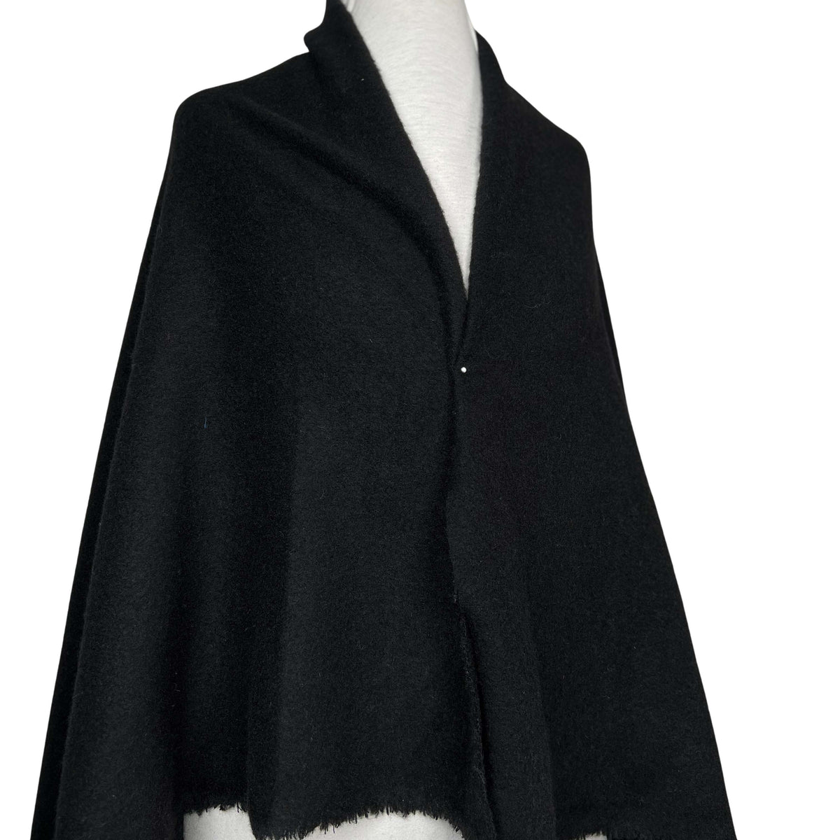 Black Bean Wool Polyester Acrylic Brushed Plain Coating Fabric Mannequin