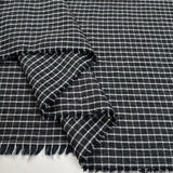 Black Check Shirting