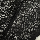 Black Petal - Stretch Lace