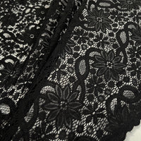 Black Petal - Stretch Lace