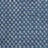 Rebel Denim Blue Checked Jacquard Cotton Dress Fabric fabric, undefined