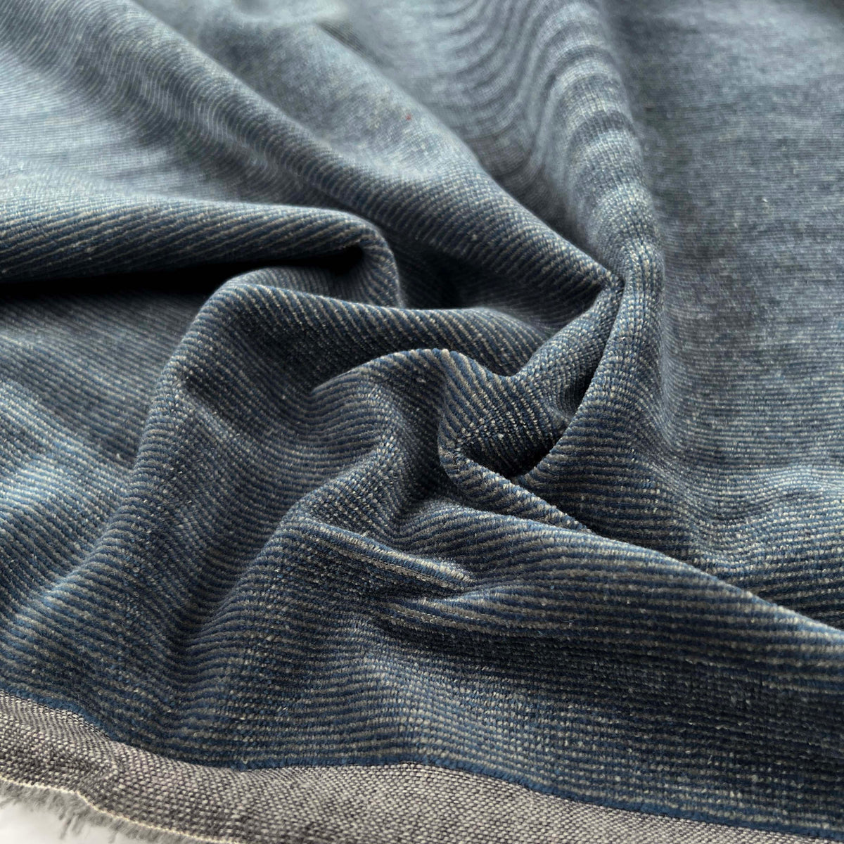 Blue Velvet Furnishing Polyester Fire Retardant Stripe Fabric CU