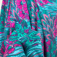 Bold Floral Paisley - Teal & Pink