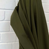 Boyfriend Material Green Cotton Plain Woven Shirting Italian Ex Designer Fabric CU