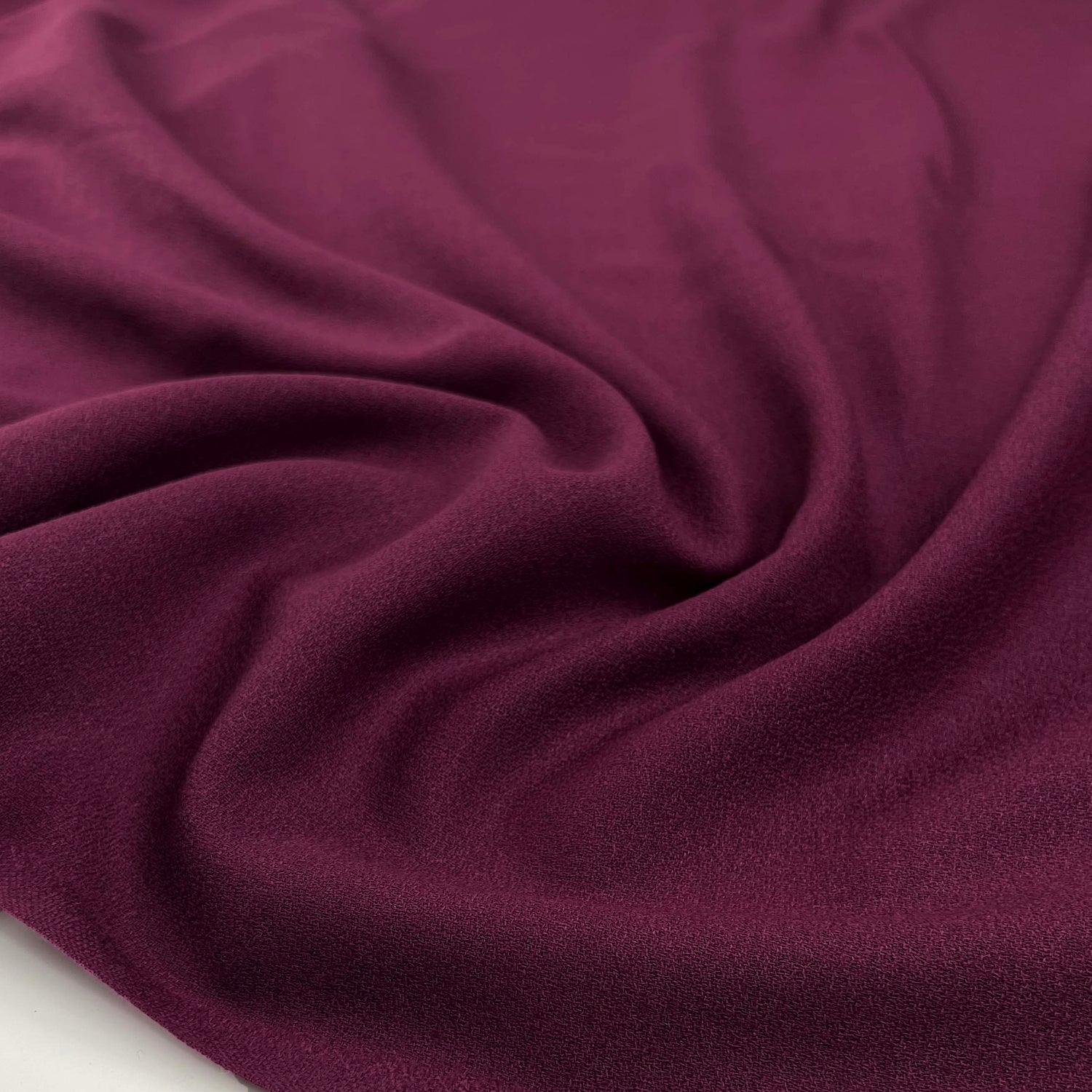 British Wool Crepe - Plum