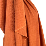 Bubble_Viscose_Rust_Polyester_Elastane_195gsm_Crinkle_Woven_Dress_Fabric_Fold