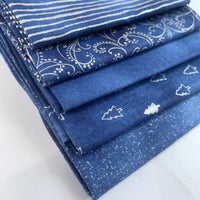 JL Christmas Fat Quarter - Blue Swirls