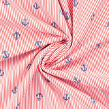 C Pop Anchor s Away Printed Cotton Poplin 120gsm Dress Fabric Swirl