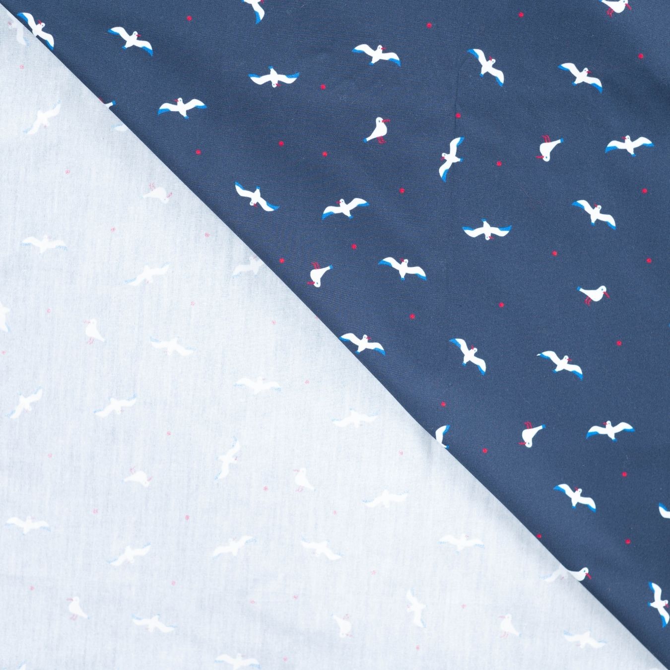 C Pop Gullivanting Printed Cotton Poplin 120gsm Dress Fabric Fold