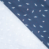 C Pop Gullivanting Printed Cotton Poplin 120gsm Dress Fabric Fold