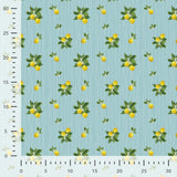 C Pop Mint Lemonade Printed Cotton Poplin 120gsm Dress Fabric Ruler