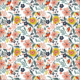 C Pop Summer Belle Printed Cotton Poplin 120gsm Dress Fabric Flat