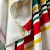 Cabanna Stripe Towelling Multi Coloured Stripe Cotton Fabric Hang